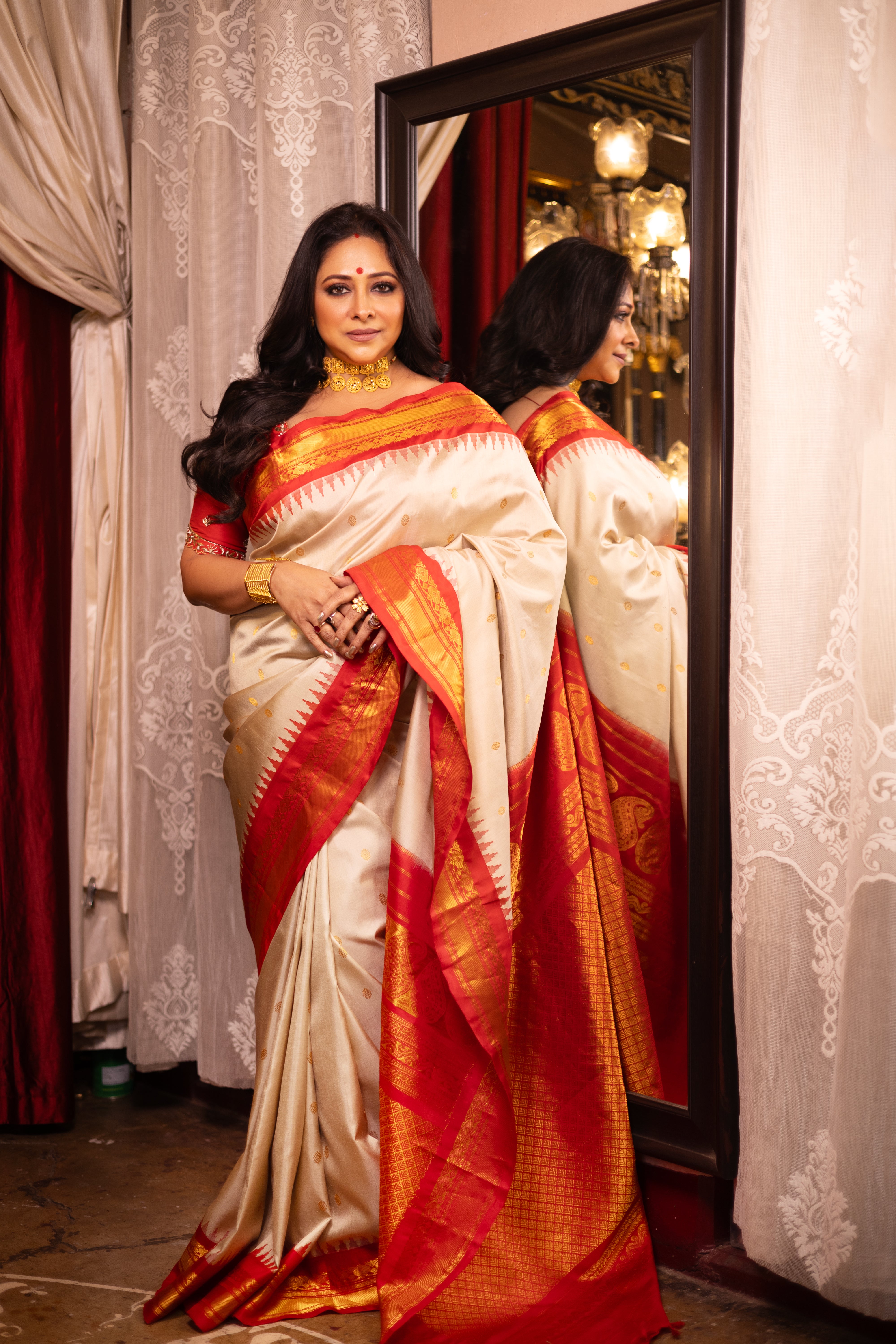 The Timeless Elegance: Ivory Regal Silk for Grand Occasions