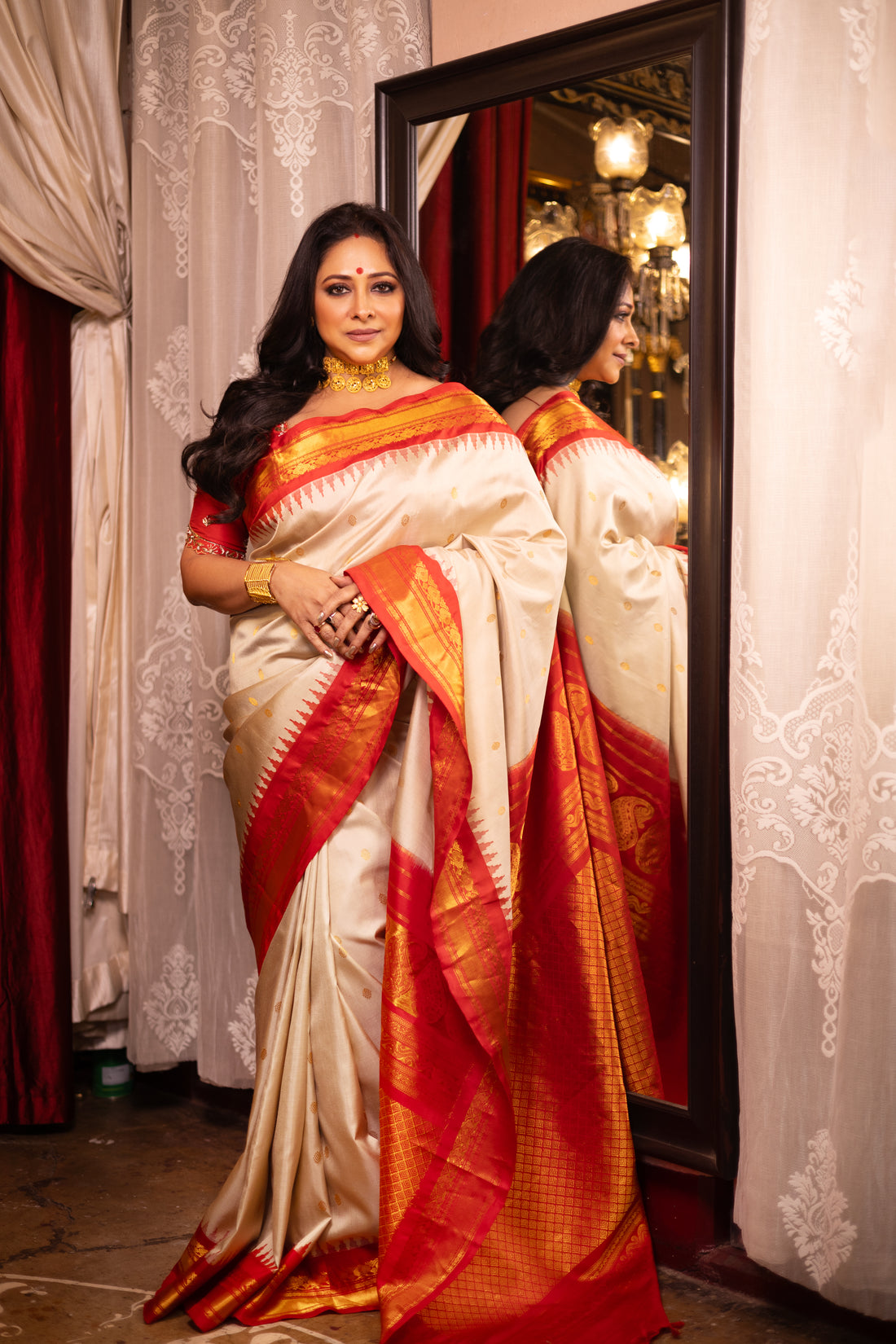 The Timeless Elegance: Ivory Regal Silk for Grand Occasions