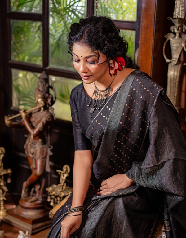 Handwoven Bangalore Silk Sequins Weave