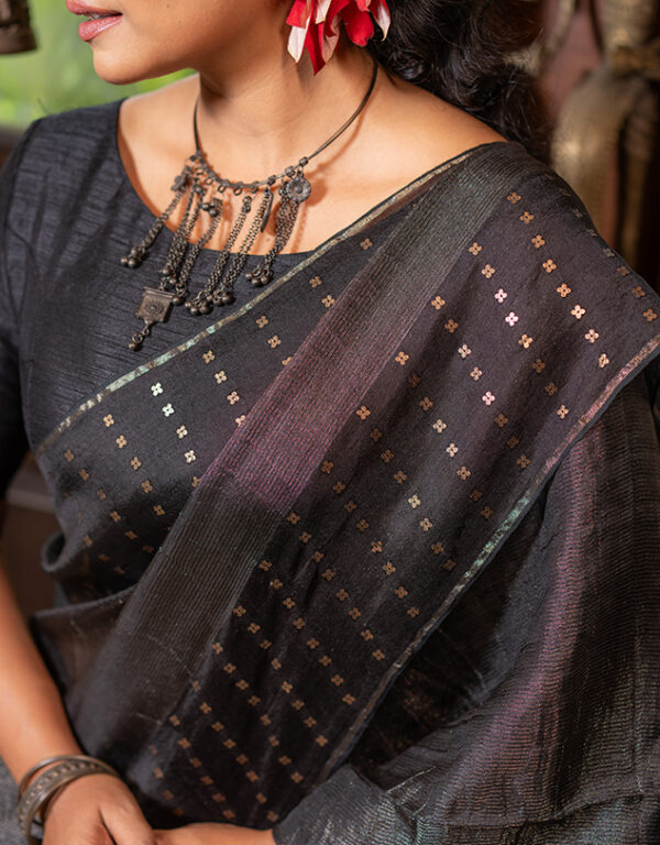 Handwoven Bangalore Silk Sequins Weave