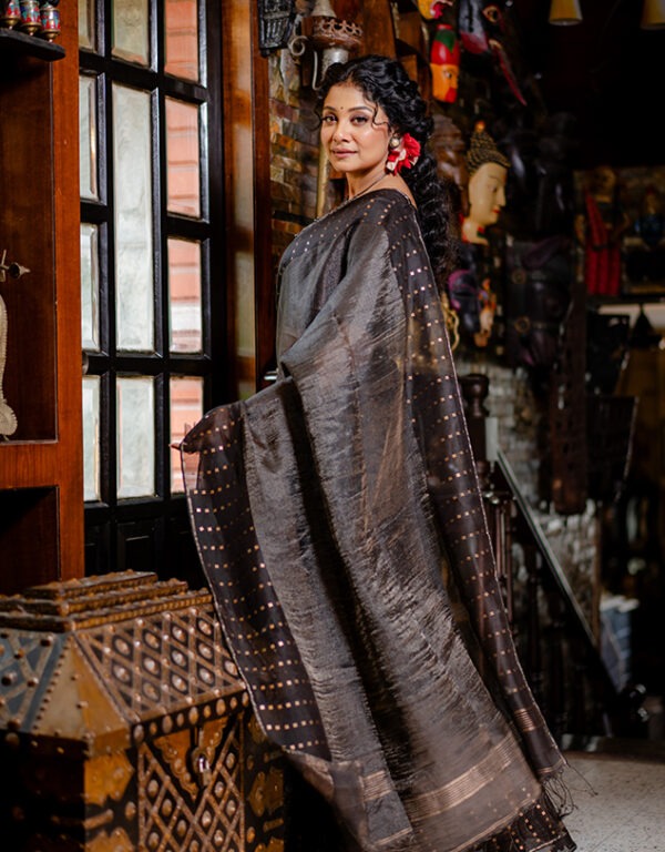 Handwoven Bangalore Silk Sequins Weave